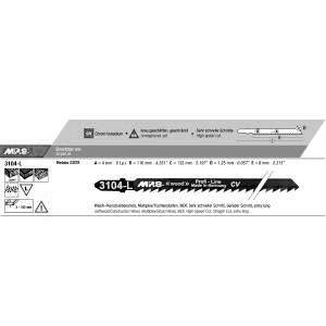 2PCS J/SAW BLD CV 132MM 6TPI W