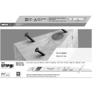 2PCS R/SAW BLD BIM 300MM 6TPI 