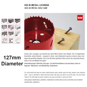 BI-METAL HOLE SAW 127MM