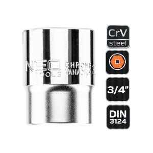 Hexagonal Socket, 3/4, Crv Ste