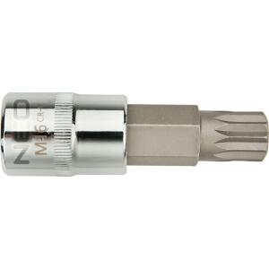 Spline Bit On Socket, 1/2", So