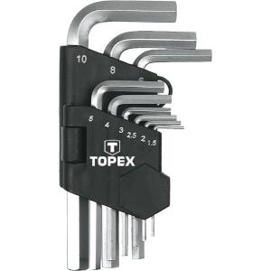 Hex Keys, 1.5-10 mm, Set of 9 