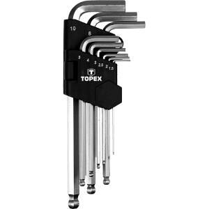 Hex Keys, 1.5–10 mm, Set of 9 