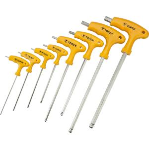 T Handle Hex Keys, 2–10 mm, 8 