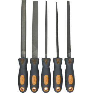 Metal Files, Set of 5 Pcs, Fla