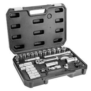 Socket Wrenches, 39 Pcs, 3/8 I