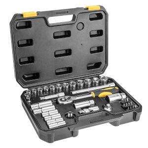 Socket Wrenches, 39 Pcs, 3/8 I