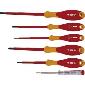 Screwdrivers 1000 V, Set of 6 