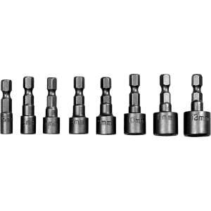Socket Bits, 1/4", Set of 8 Pc