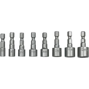 Socket Bits, 1/4", Set of 8 Pc