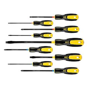 Screwdrivers 9 Pc Set, Crv Ste