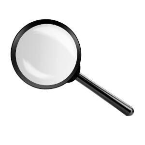Magnifying Glass, Plastic Hand