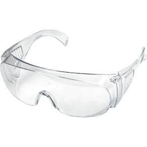 Safety Glasses, White, 100% Po