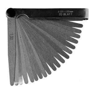 Feeler Gauge, 20 Leaves