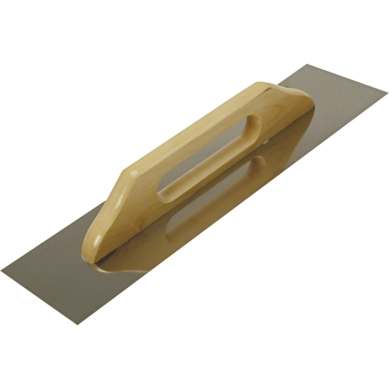 Straight Edge Plastering Float 480 X 130 Mm, Wooden Handle, Working