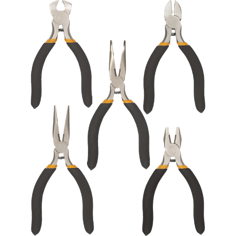 Precision Pliers, Set Of 5 Pcs, Combination Pliers 115 M, Side Cutting